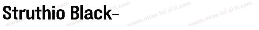 Struthio Black字体转换